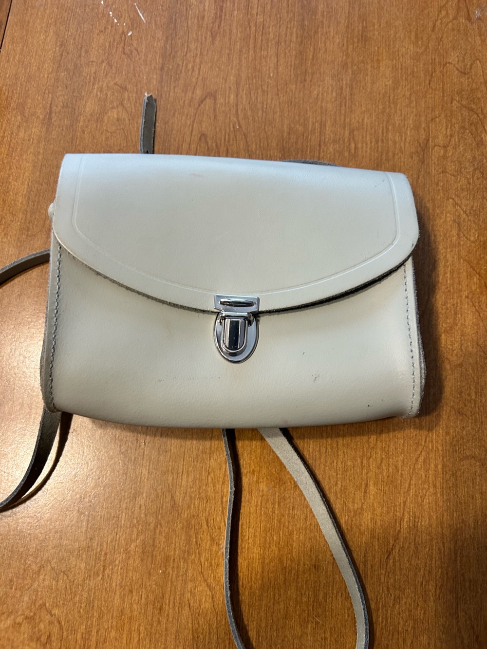 The Cambridge Satchel Company Pushlock Crossbody Dove Grey Small